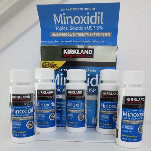 Kirkland Signature Other - (#118) 5 x 2oz  Men's Minoxidil Extra Strength for Men Hair Regrowth Treatment